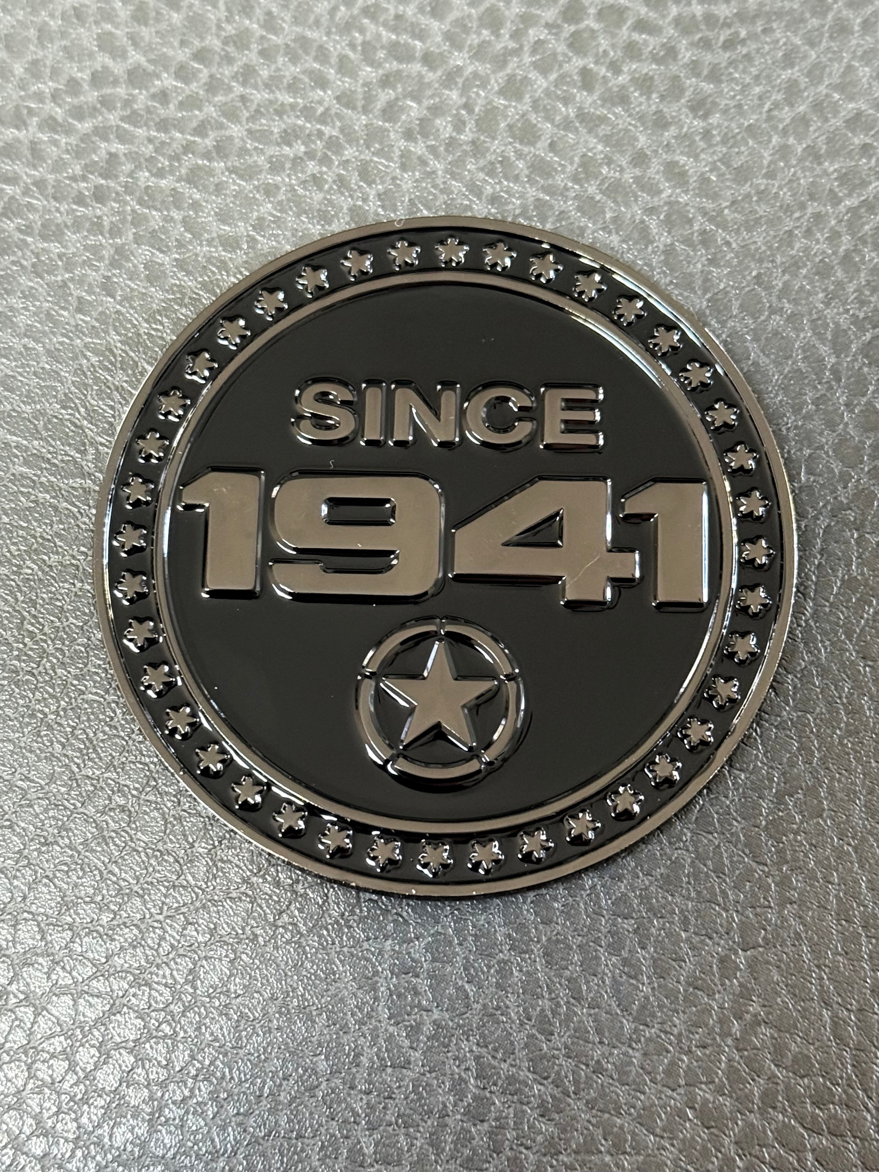 1941 Tribute Metal Badge – Fits JT Gladiator & JL/JK Wrangler – Limited Edition